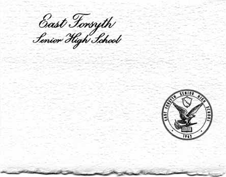 Front cover of an invitation to East Forsyth's 1979 graduation