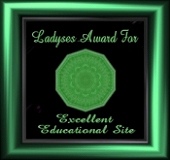 Ladyses Award For Excellent Educational Site